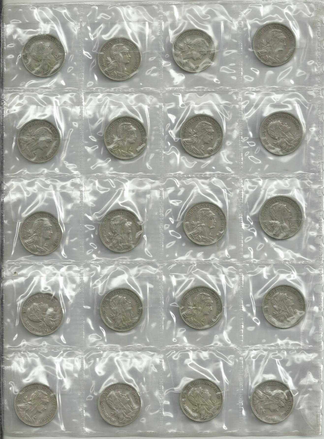 Lote com 103 moedas antigas de 50 centavos - com venda individual
