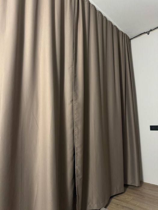 Штори блекаут в кольорі капучино