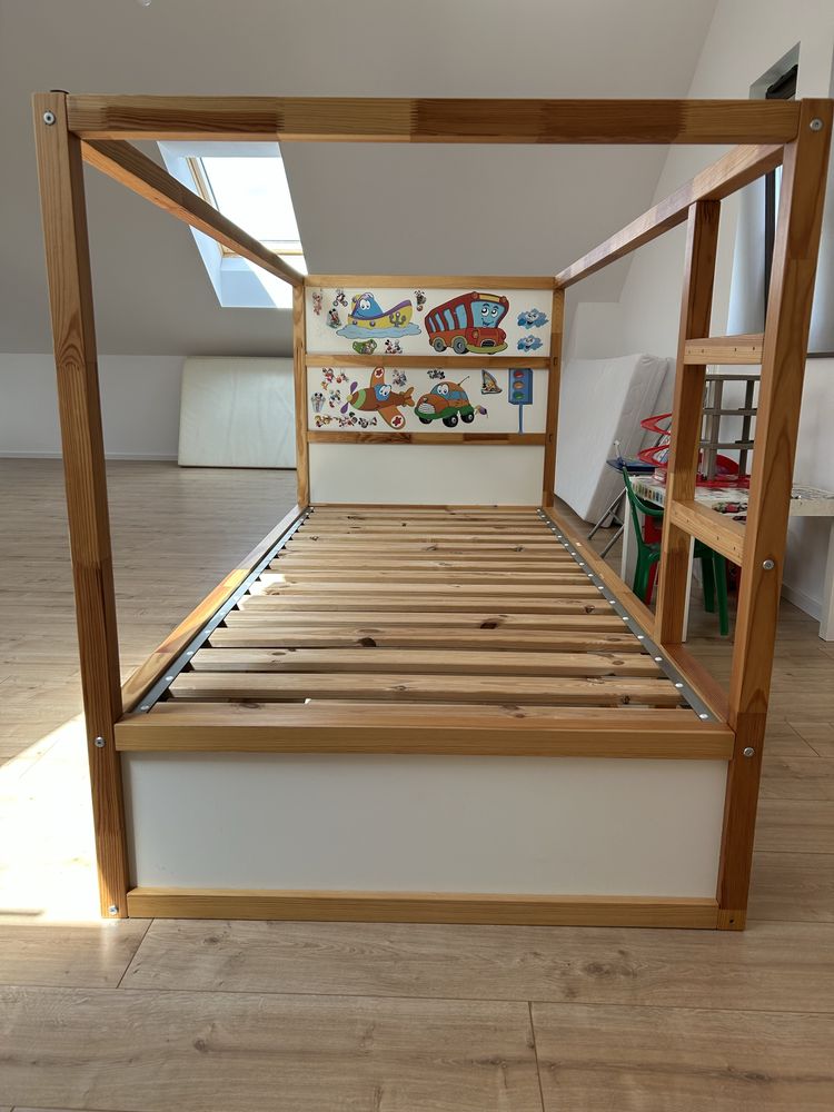 Łóżko Ikea Kura + Baldachim