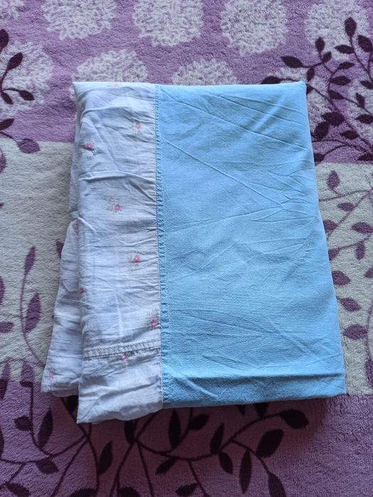 Натяжная простынь хлопок 120*200 натяжне простирадло коттон