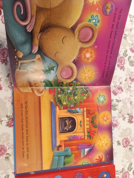 Książka z dźwiękami Night Before Christmas dla dzieci po angielsku