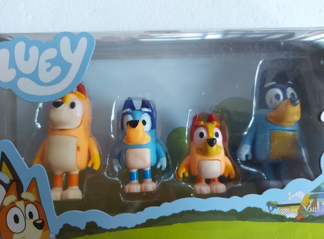 Super Zestaw FIGUREK BLUEY I BINGO Rodzinka Tata Mama Figurki z Bajki