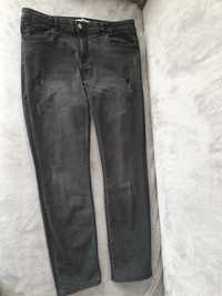 Spodnie jeans szare H&M rozmiar 42 jeansy dżinsy