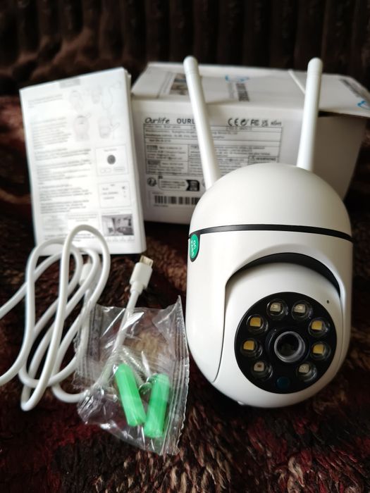 Камера відеонагляду  wi-fi, нічне бач, 2сторон звук,дет руху