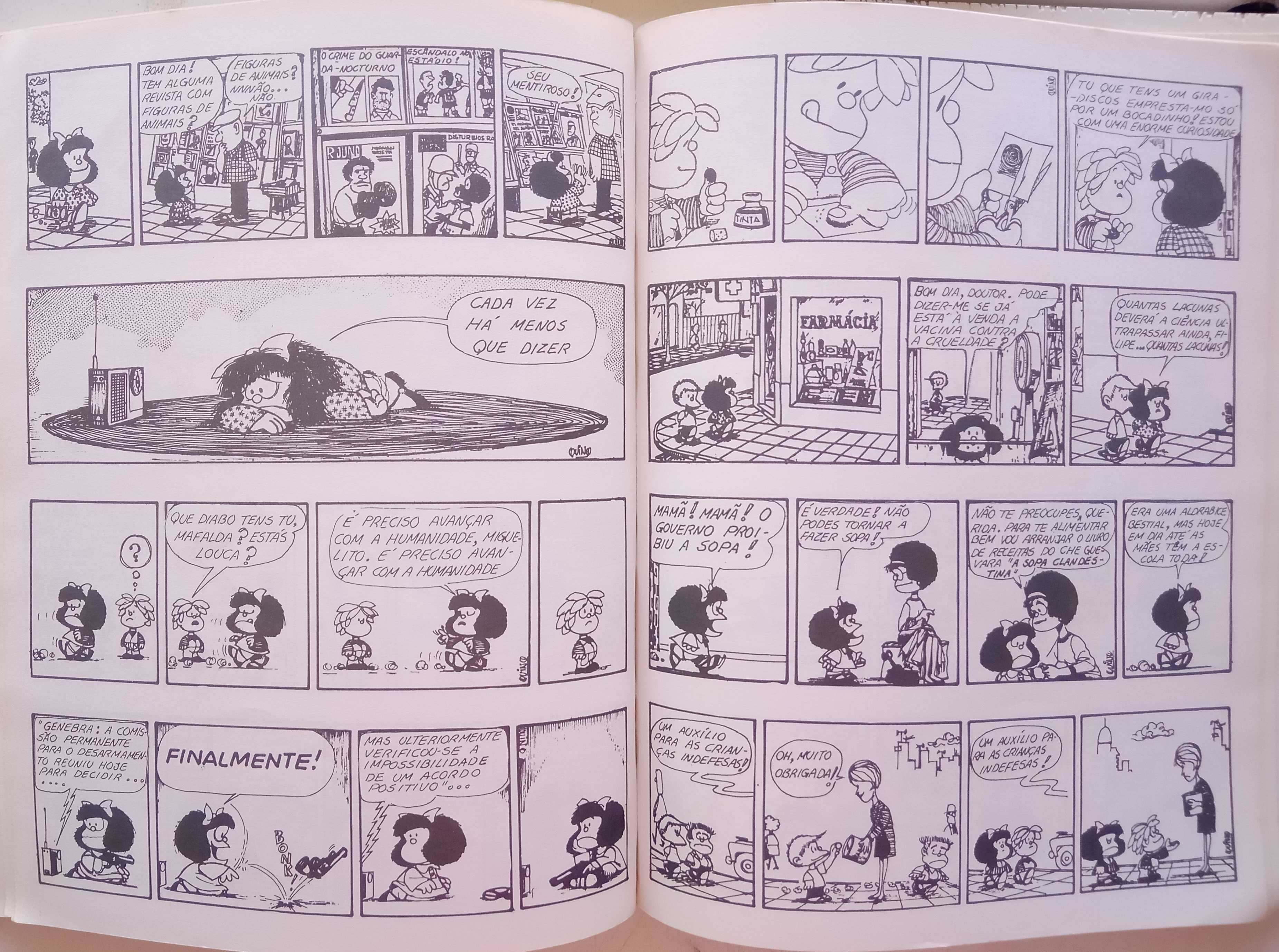 Quino  - - - Os Sarilhos da Mafalda - - - - - Livro