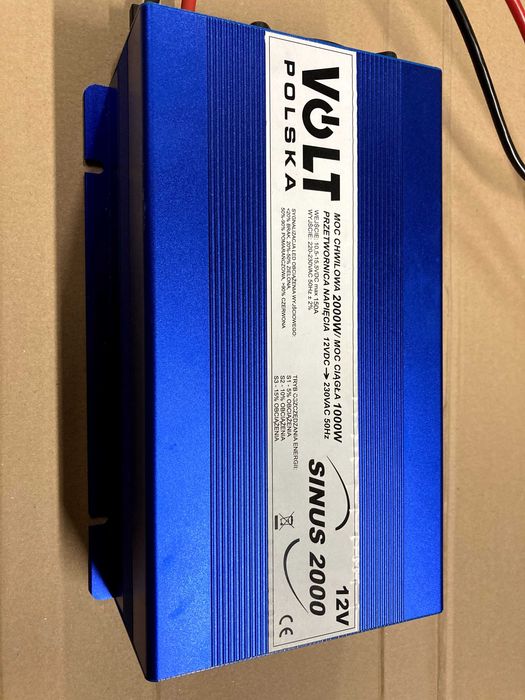 Przetwornica napięcia Volt Polska Sinus Eco 12/230V (1000/2000W)