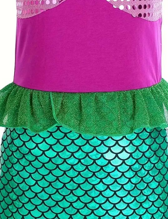 Nowy strój Syrenka Ariel Arielka, r. 110 kostium przebranie