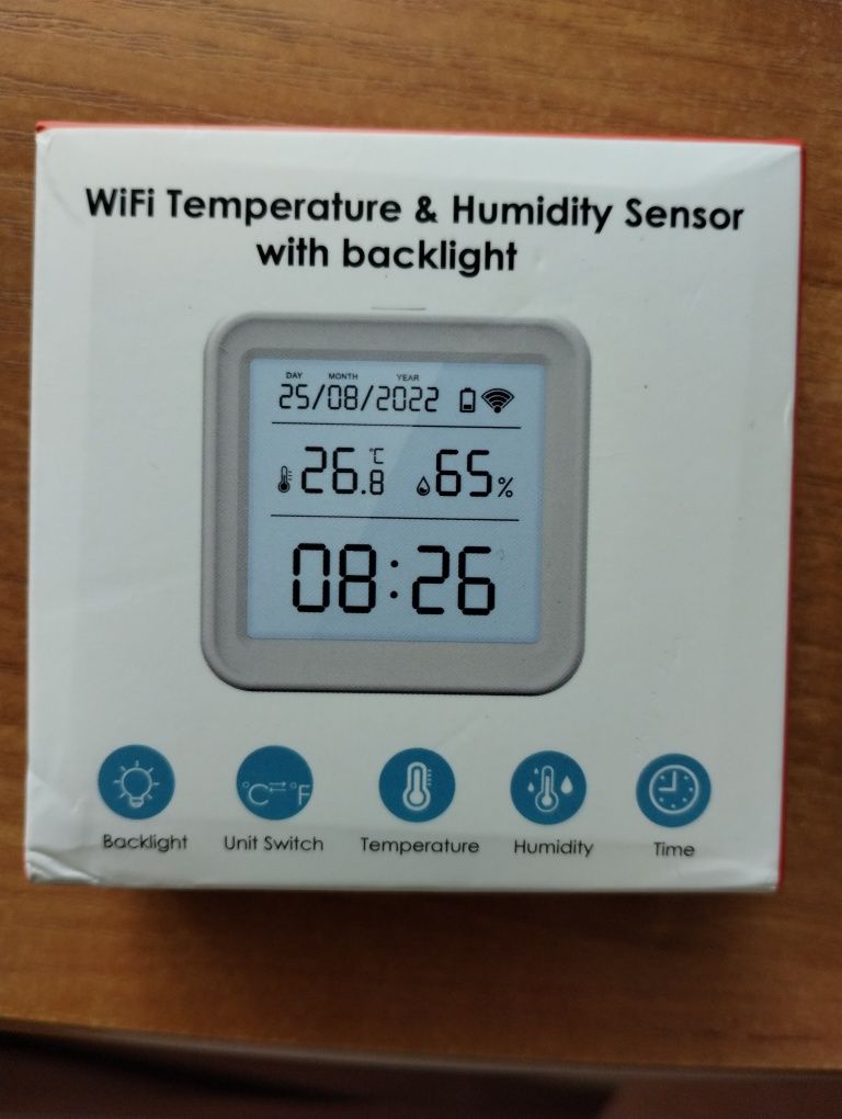 Tuya/Smart Life czujnik temperatury TH08 nowy.