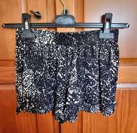 Calções com padrão em tons preto/cinzento escuro e branco/bege H&M XS