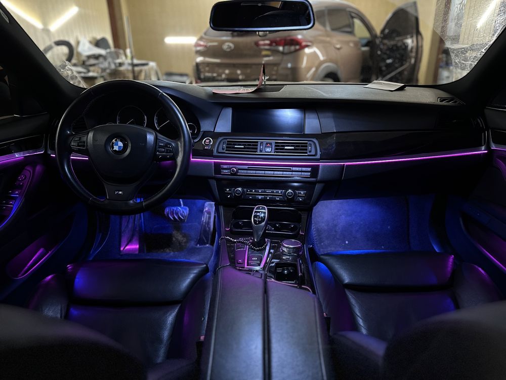 Ambient подсветка центральной консоли BMW F10 F15 F25 F30 E60 E70 E90