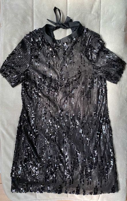 Vestido (estilo t-shirt) da Zara com lantejoulas