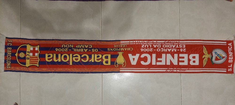 Cachecol Benfica Barcelona