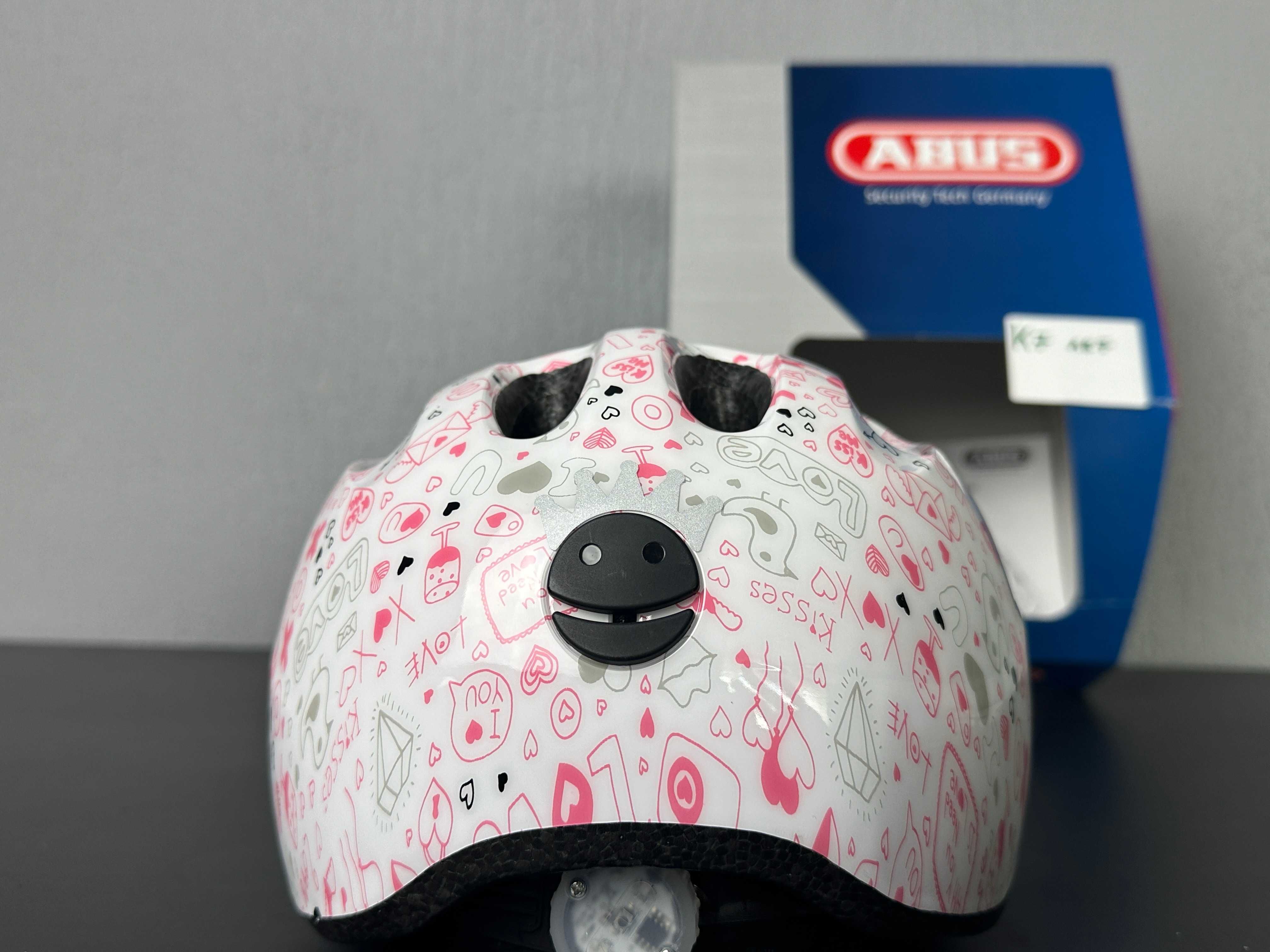 Kask ABUS Smiley 2.1 white crush M