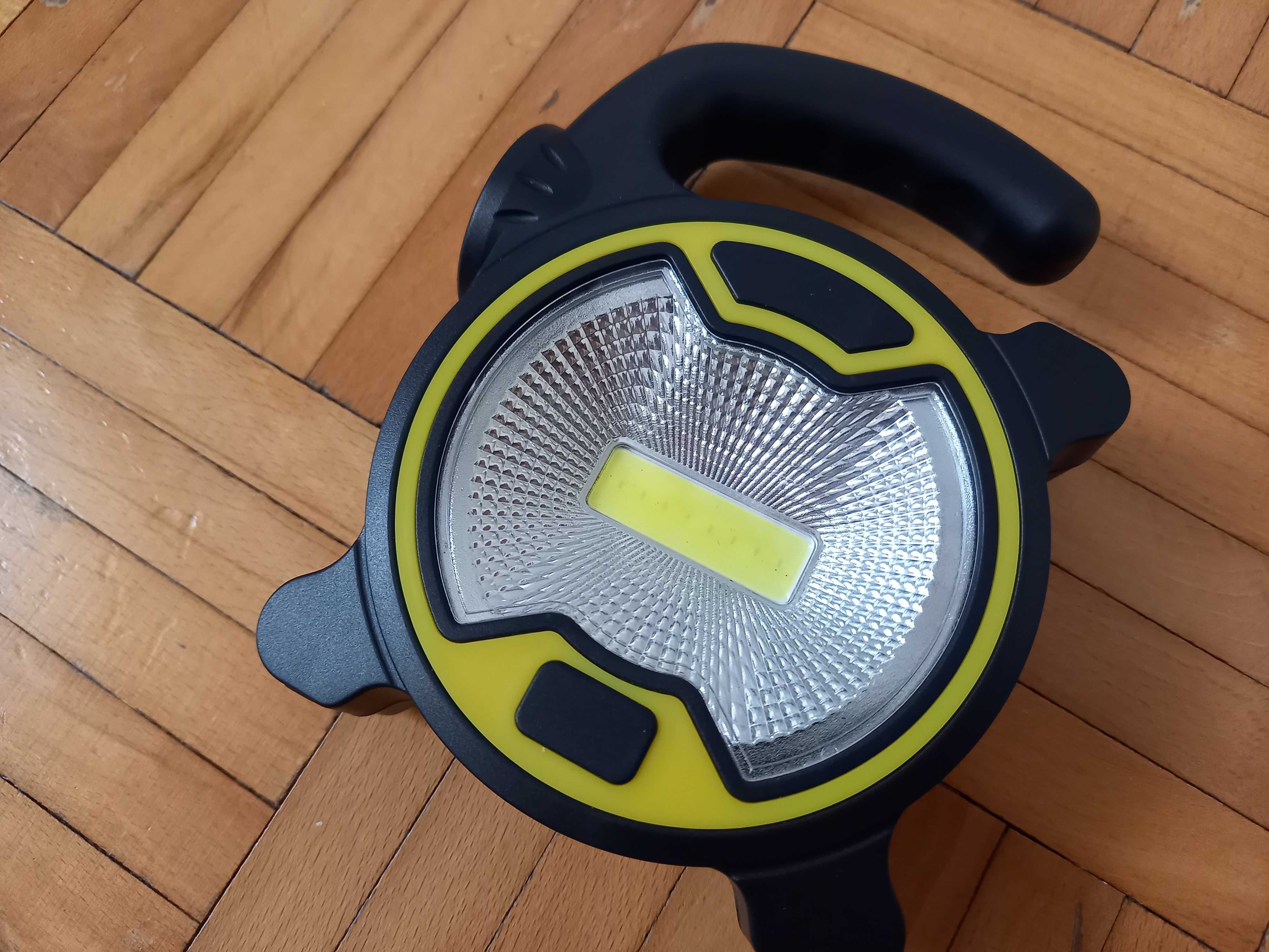 Lampa przenośna Cob z latarką Led