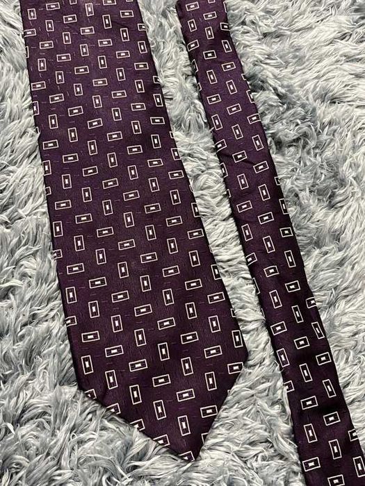 Aquascutum  Jedwabny Fioletowy Krawat
