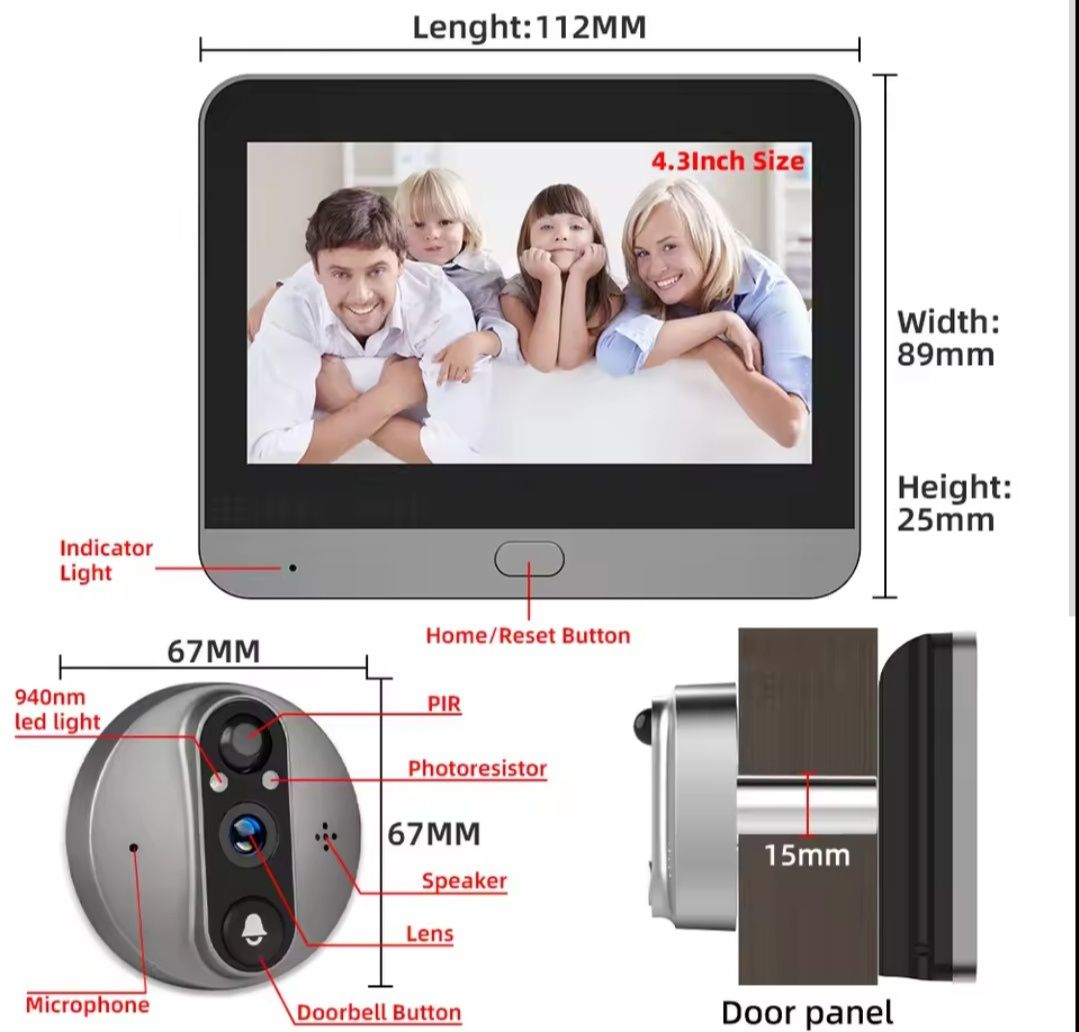 Inteligentny dzwonek do drzwi  3MP WIFI