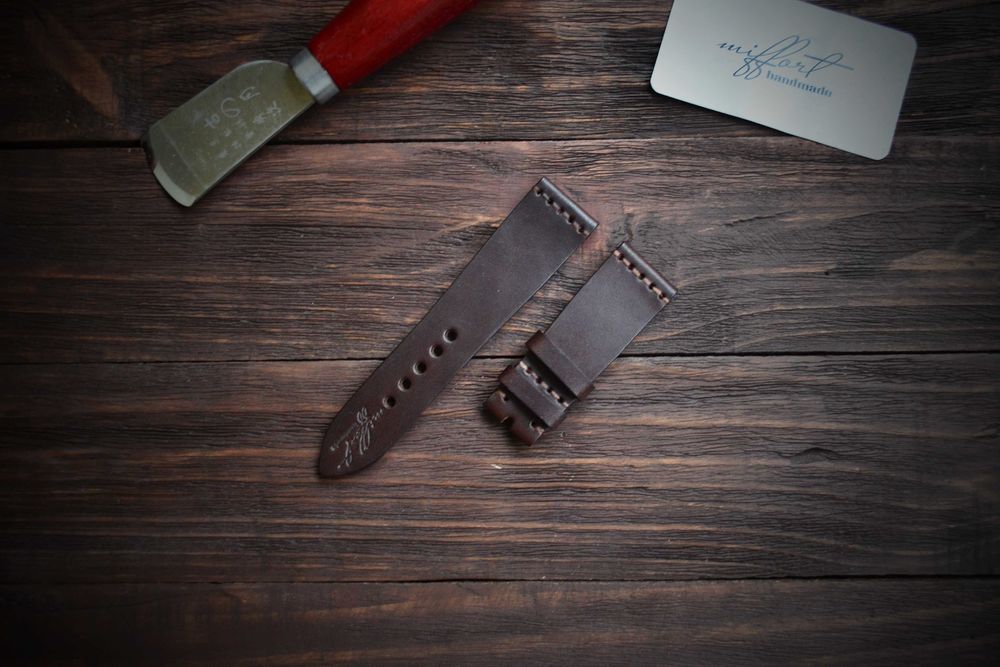 Кожаный ремешок для часов, hand made. Днепр