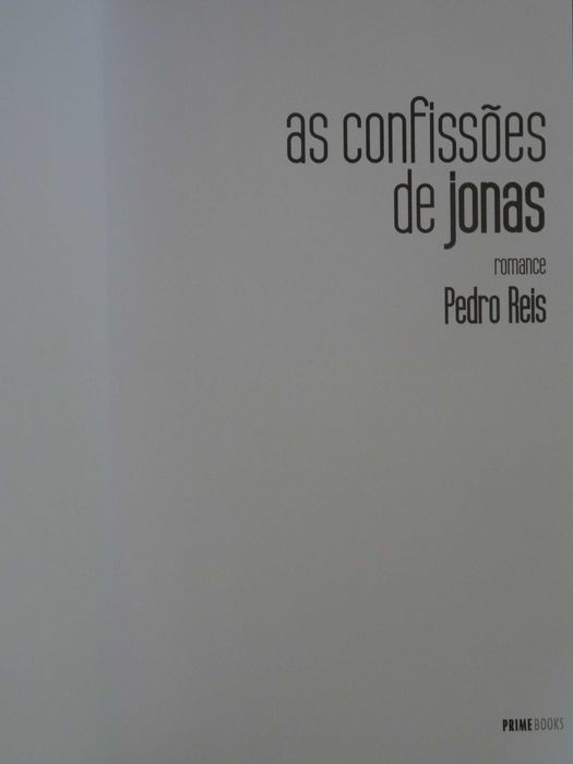 As Confissões de Jonas de Pedro Reis