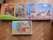 puzzle scooby doo. myszka miki, kubuś puchatek