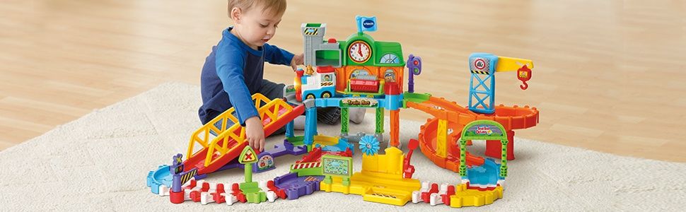 Trzy używane zestawy z paciągami Toot toot / VTech.