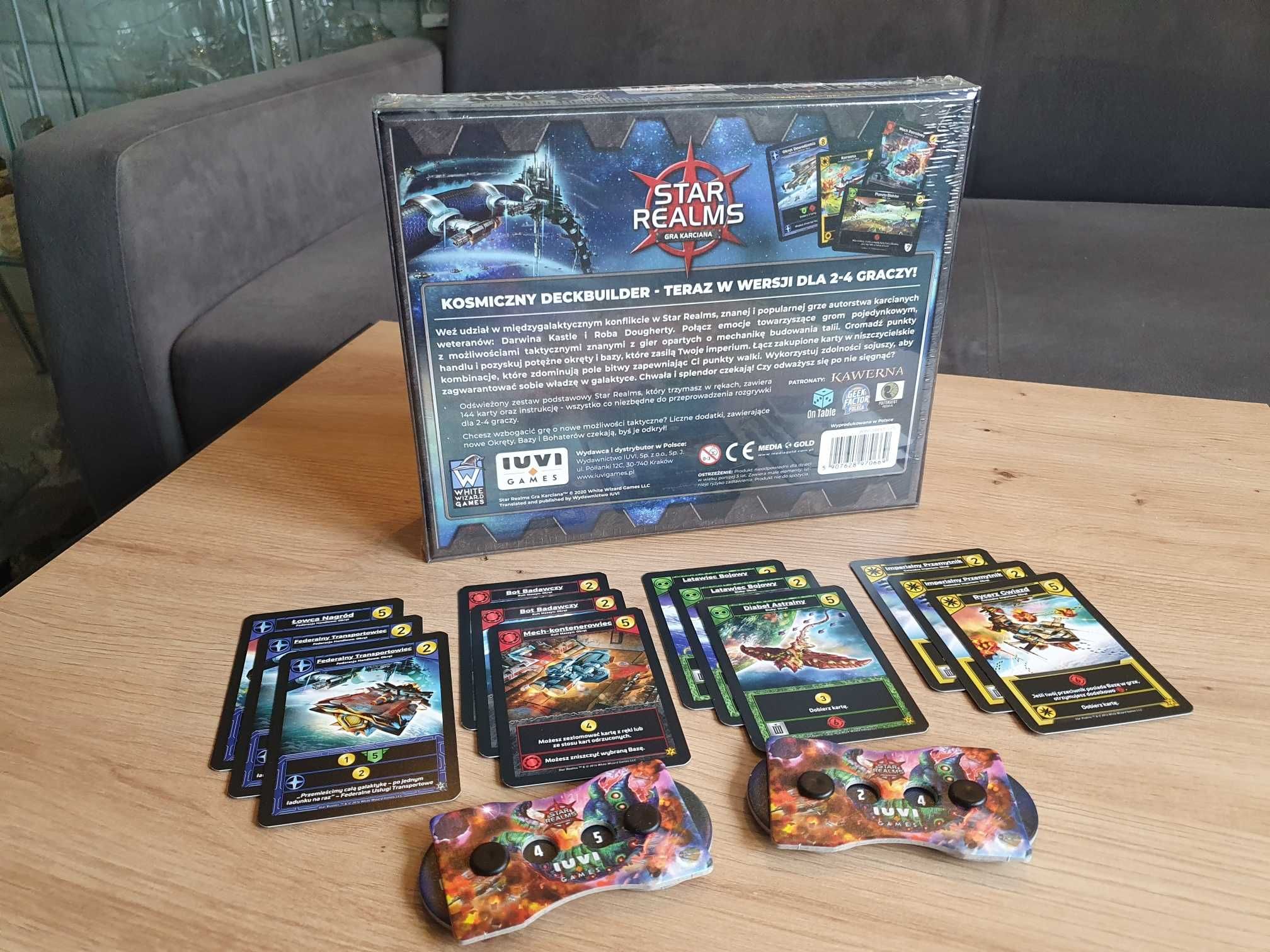 Gra Planszowa/Karciana Star Realms +liczniki życia+karty PROMO