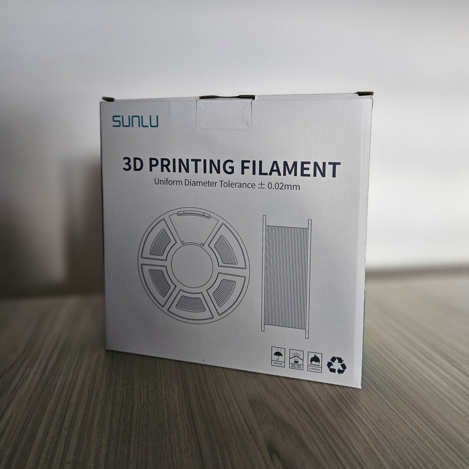 Filament SUNLU PLA biały 1 kg szpula 1.75mm [3D] [DRUK]