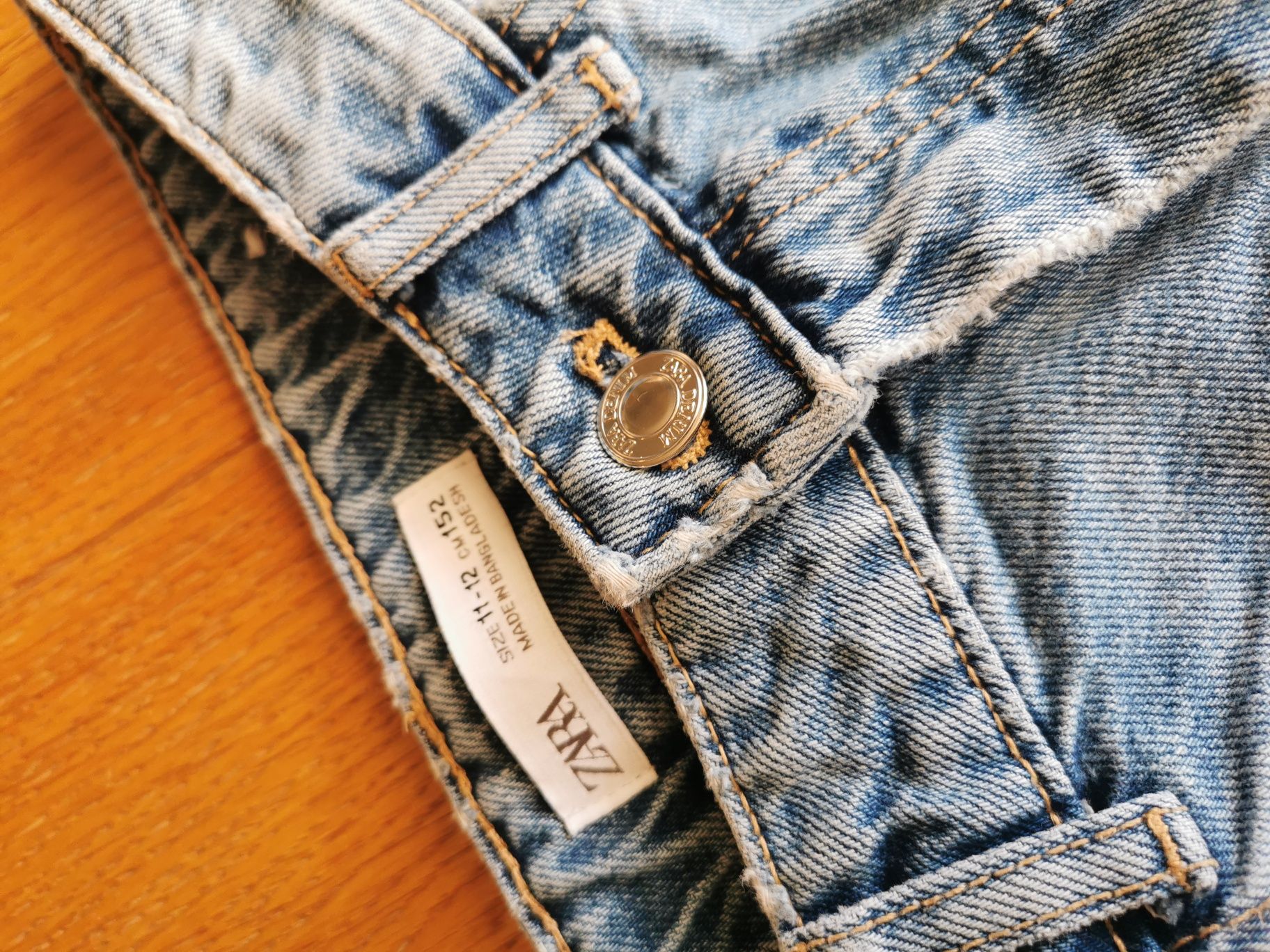 Zara jeansy z bluza stitch 152 cm