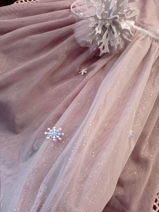 Сукня Сніжинка плаття на дівчинку  5-6 років