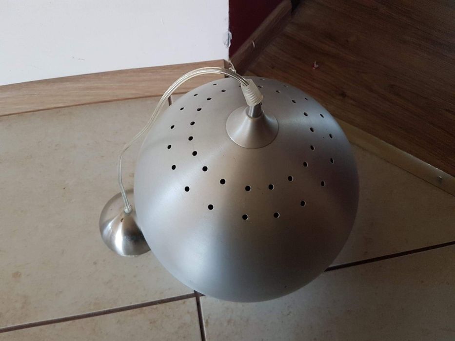 Lampa sufitowa srebrna