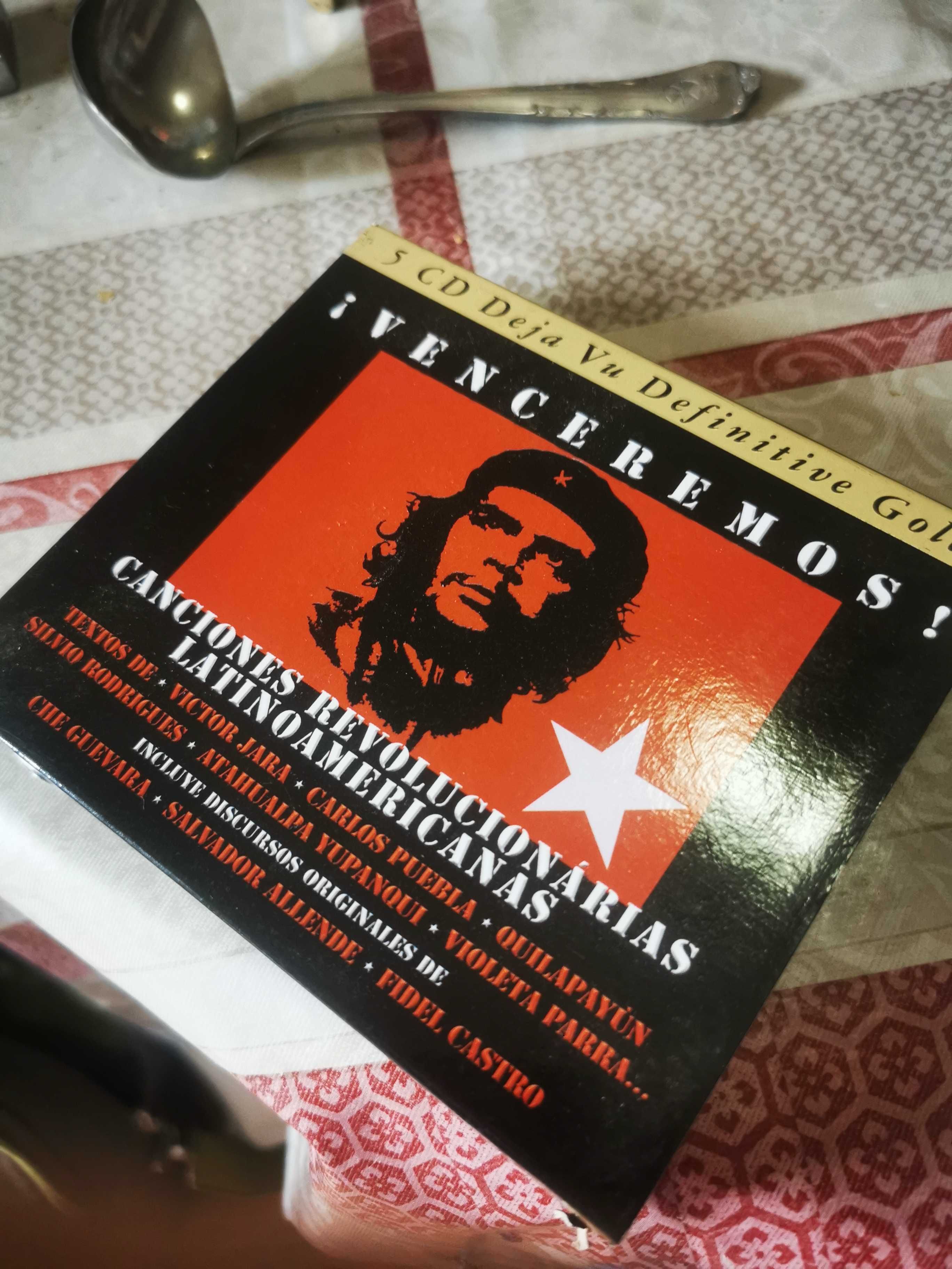 box de 5 CDs canções Revolucionarias Che Guevara e outros