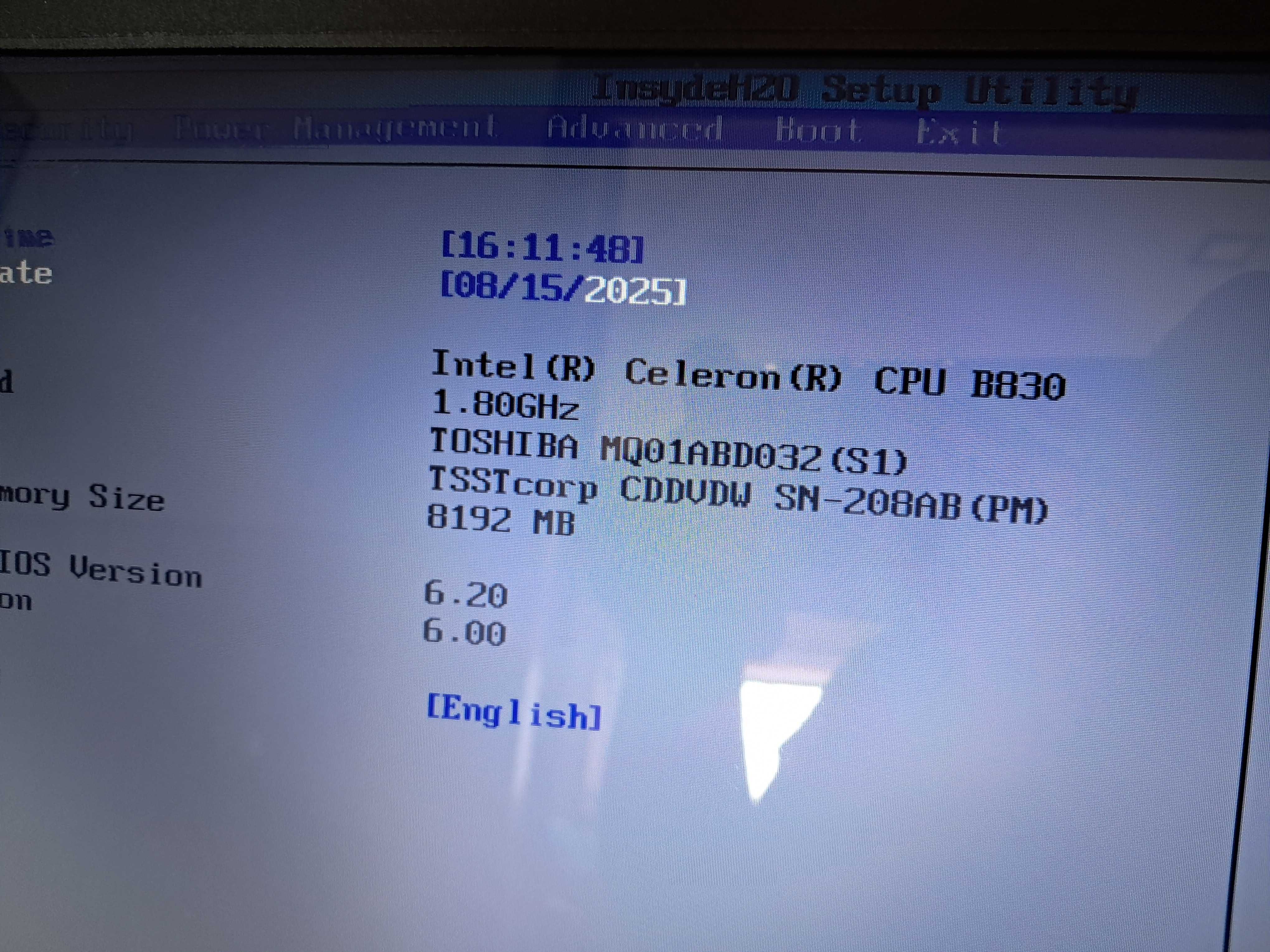 Portátil Toshiba
