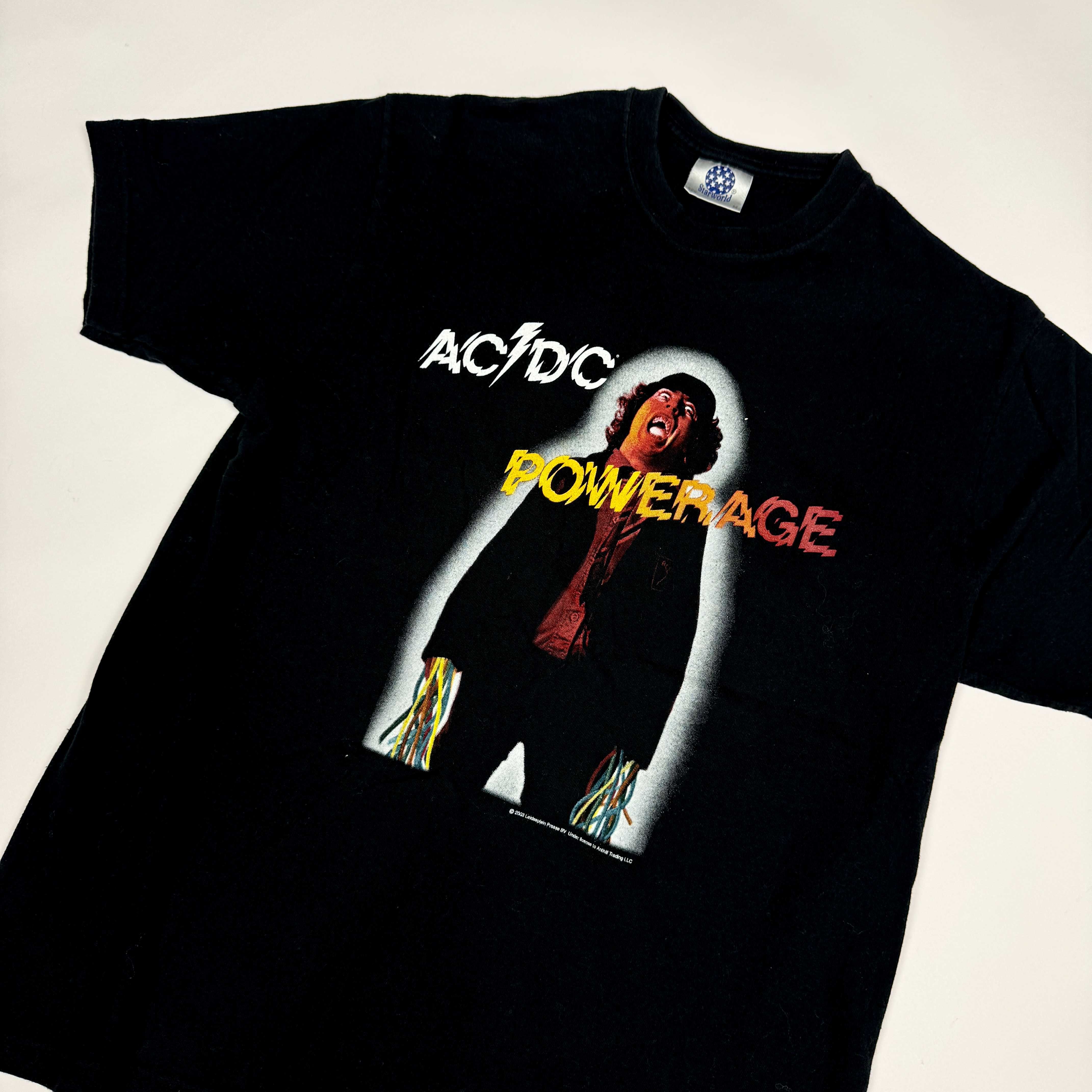 Vintage 2003 AC DC Powerage Tour Seaworld T-shirt 90s y2k (M)