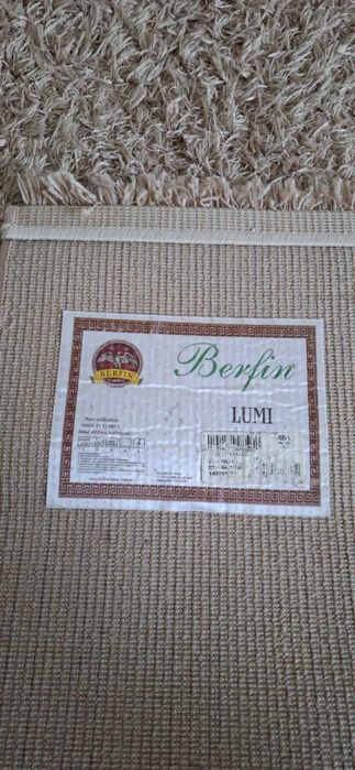 Dywan shaggy 140x180 beż brąz złoty