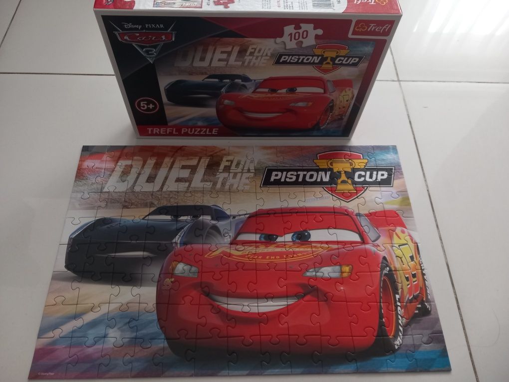 Puzzle cars trefl piston cup 100 sztuk