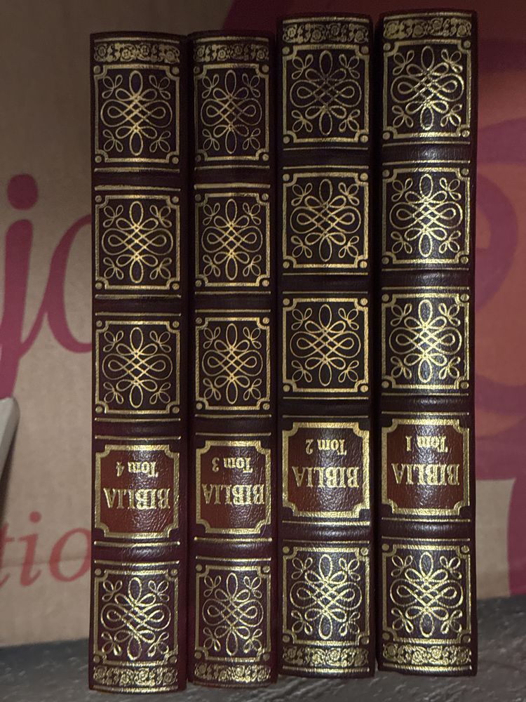 Biblia 4 tomy - exkibris