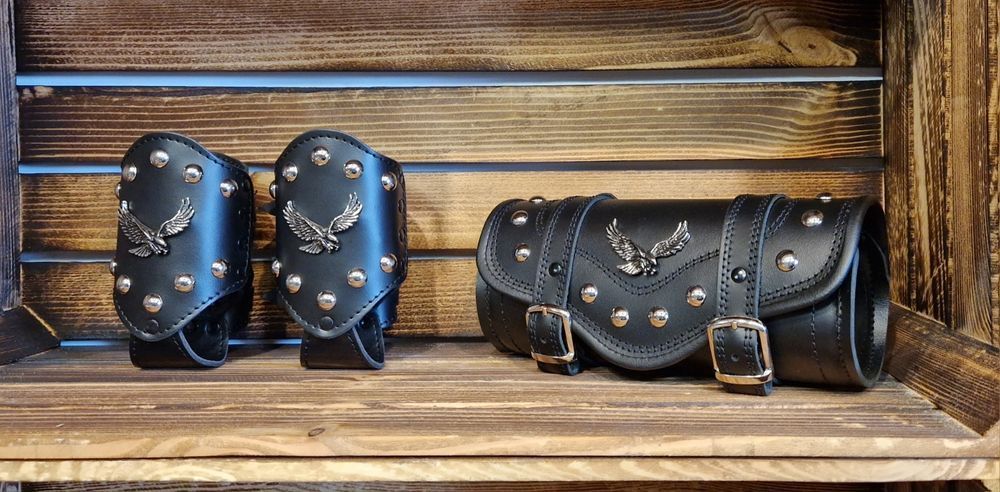 Skórzany uchwyt na kubek rolka narzędziowa