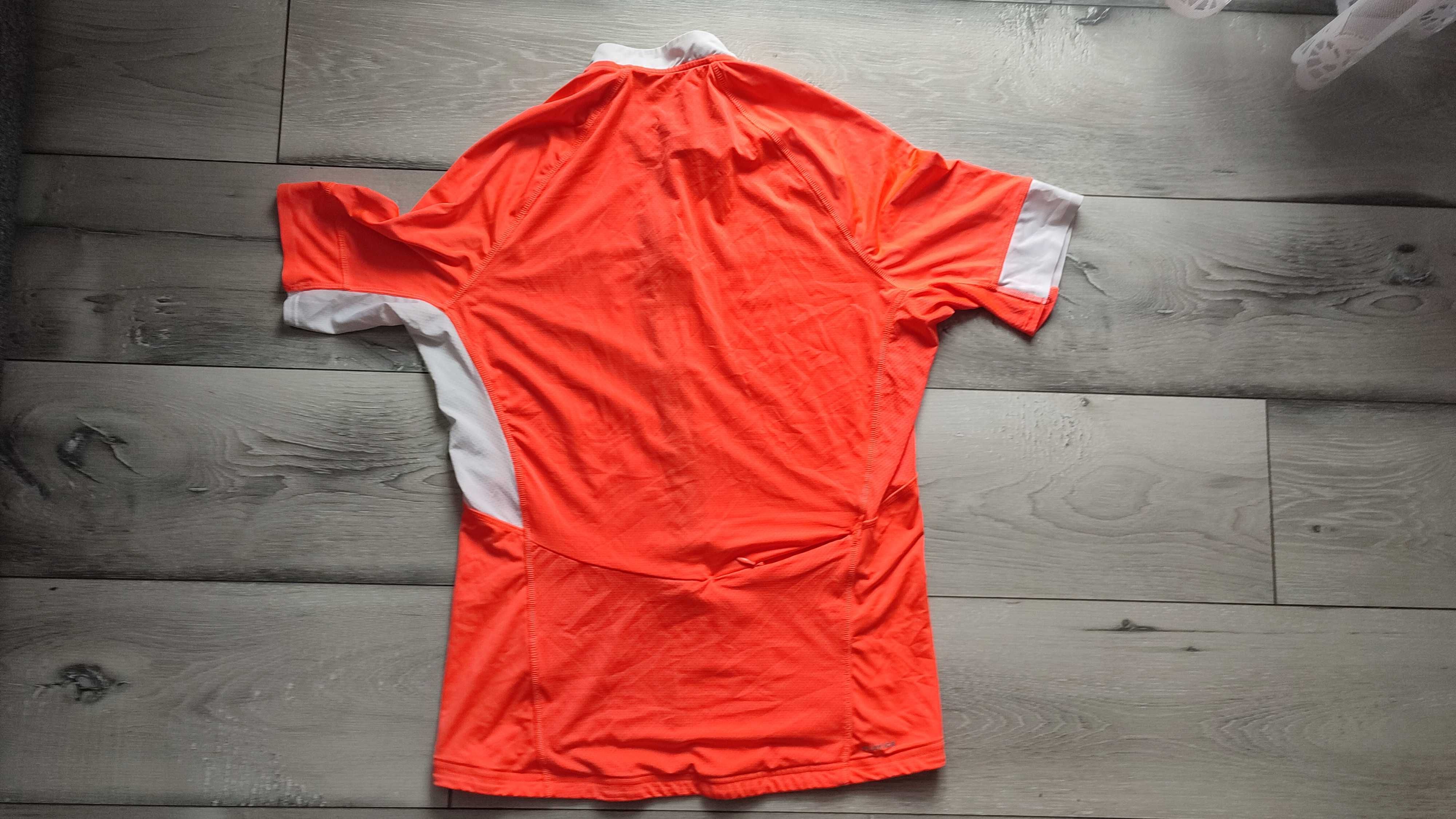 koszulka rowerowa L z kieszeniami z tyłu pomarańczowa Reebok