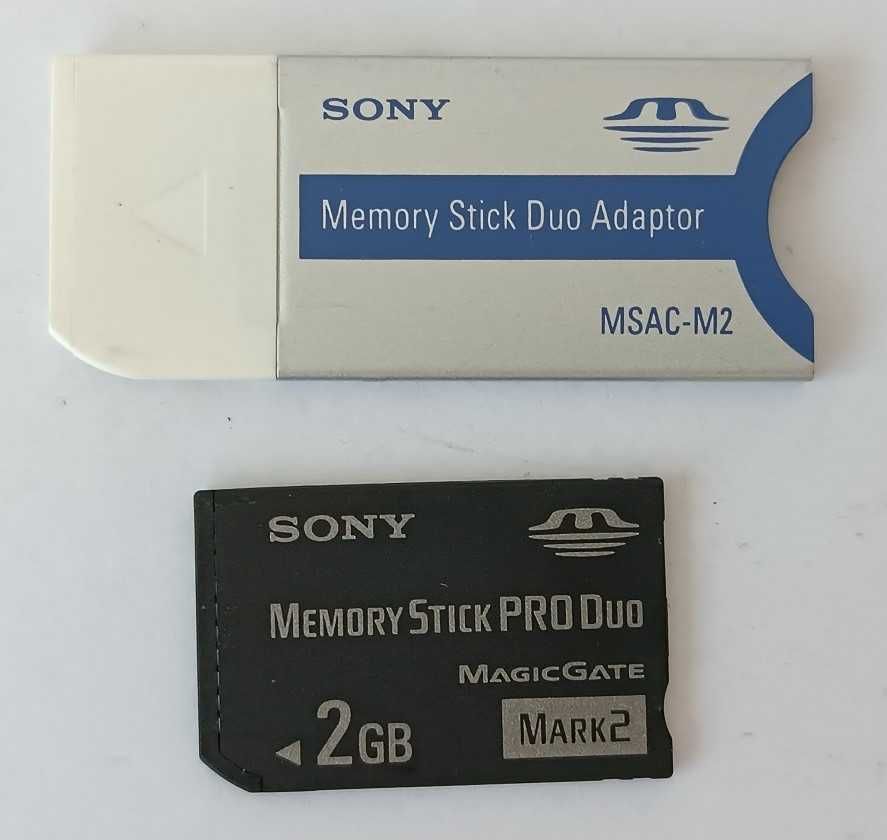 Adapter Memory Stick Pro Duo i Karta pamięci Sony 2GB -kpl.