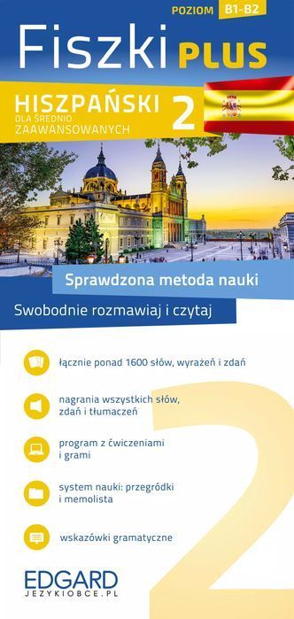 Hiszpański. Fiszki PLUS dla średnio zaawansowanych 2, wydanie 2