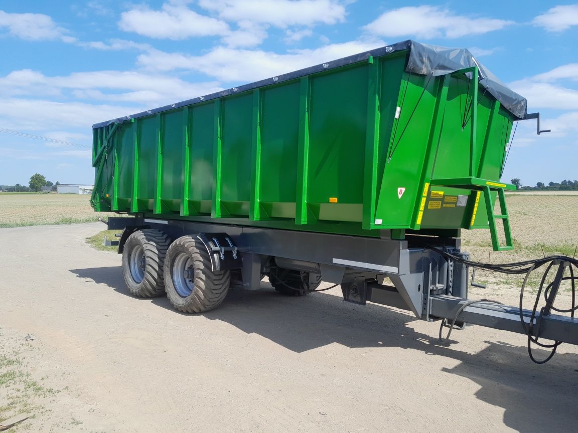 Przyczepa tandem 18ton 22m3 wywrotka kiper na tyl