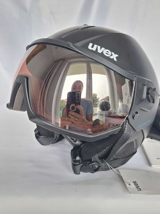 Kask narciarski Uvex Instinct Visor Pro V Vario Black L 59-61cm