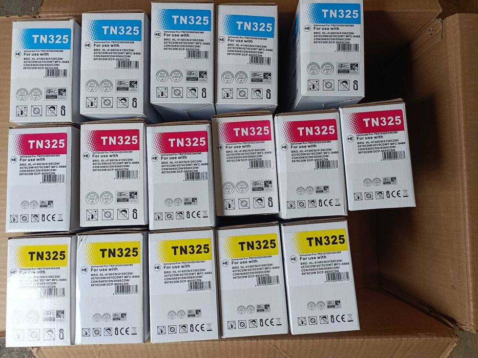 Toner wysokowydajny Brother TN325 Cyan/Magenta/Yellow, 3500 stron