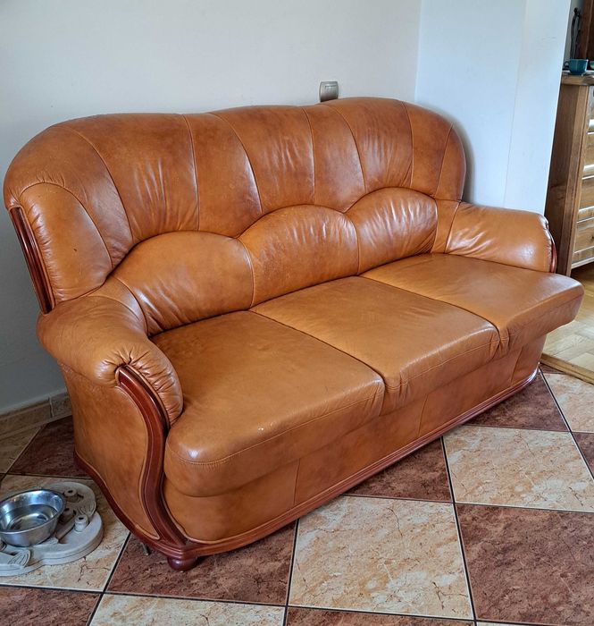 Wypoczynek skórzany firmy KLER kanapa