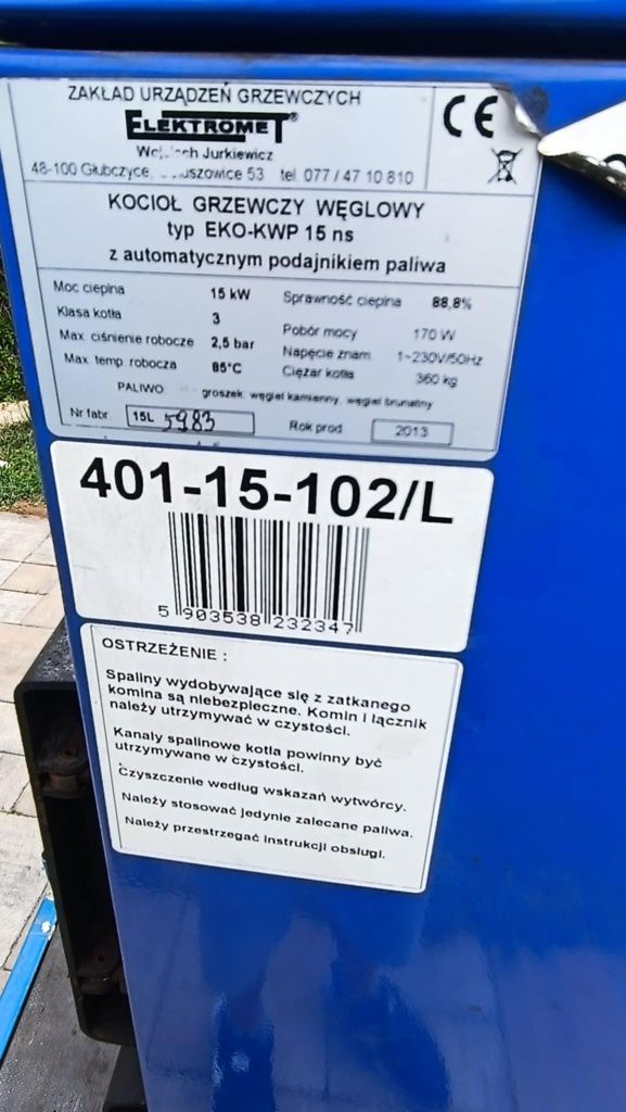 Piec 15 kw elektromet