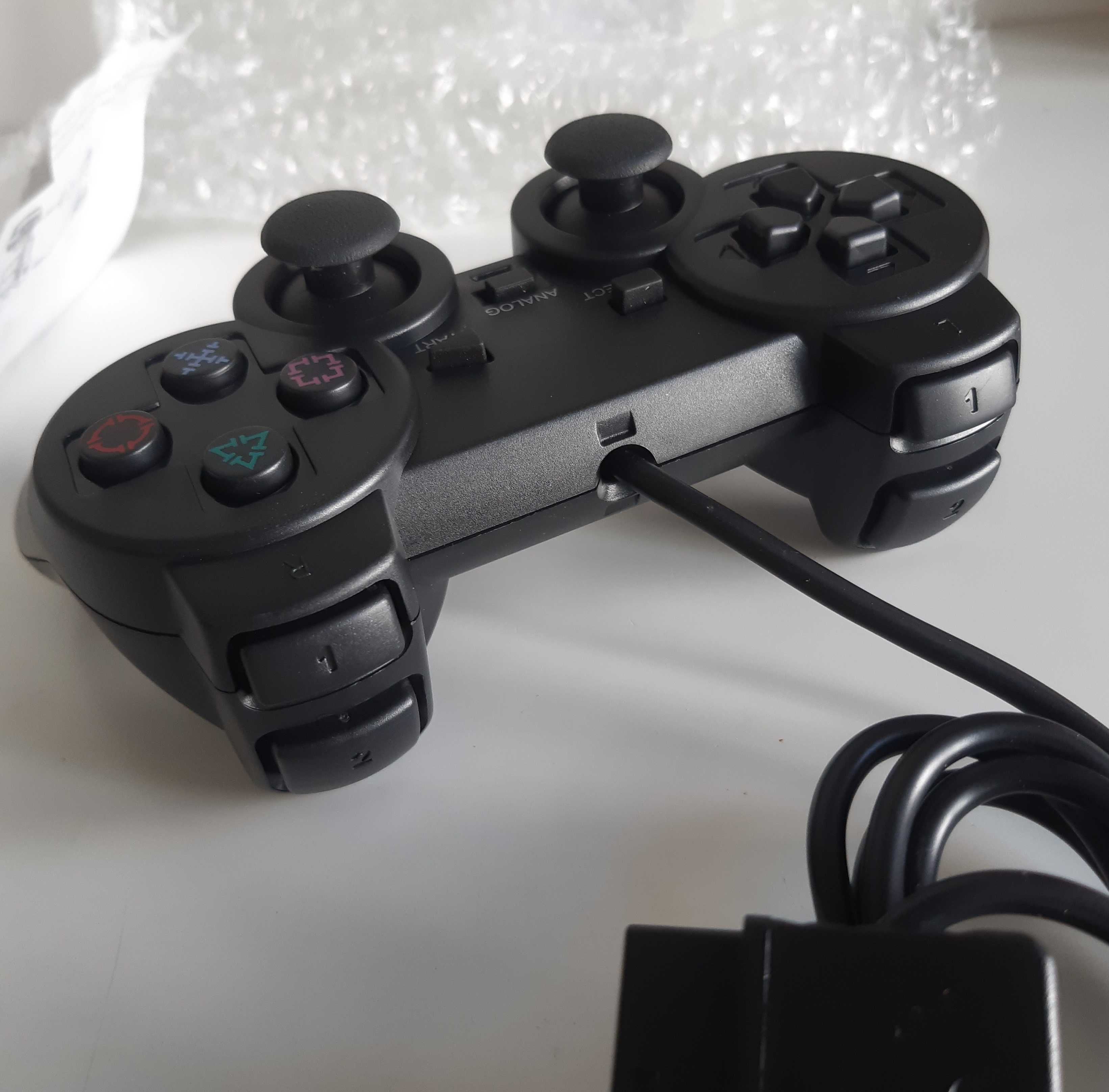 Comando Novo Gamepad Analógico Vibração Dupla p/ PS2
