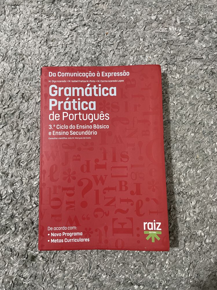 Livro de Gramática de português - Raiz Editora