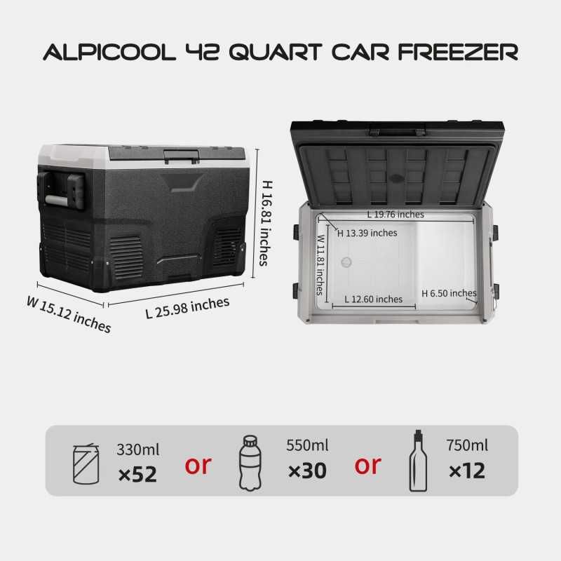 Frigorifico / Congelador  IR42L - BLACK -   Alpicool - Congela