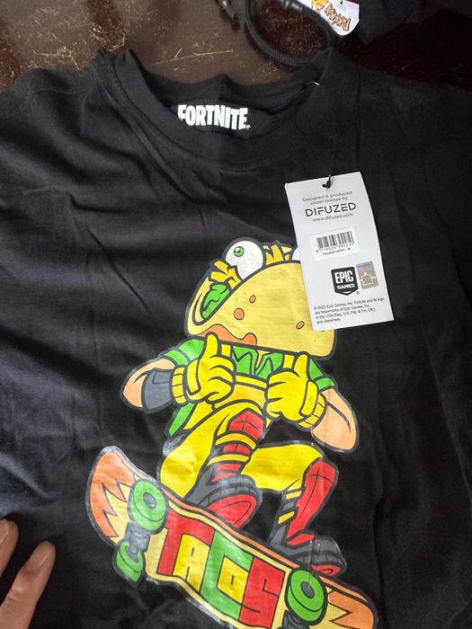 T-Shirt Fortnite - Taco Preto  M
