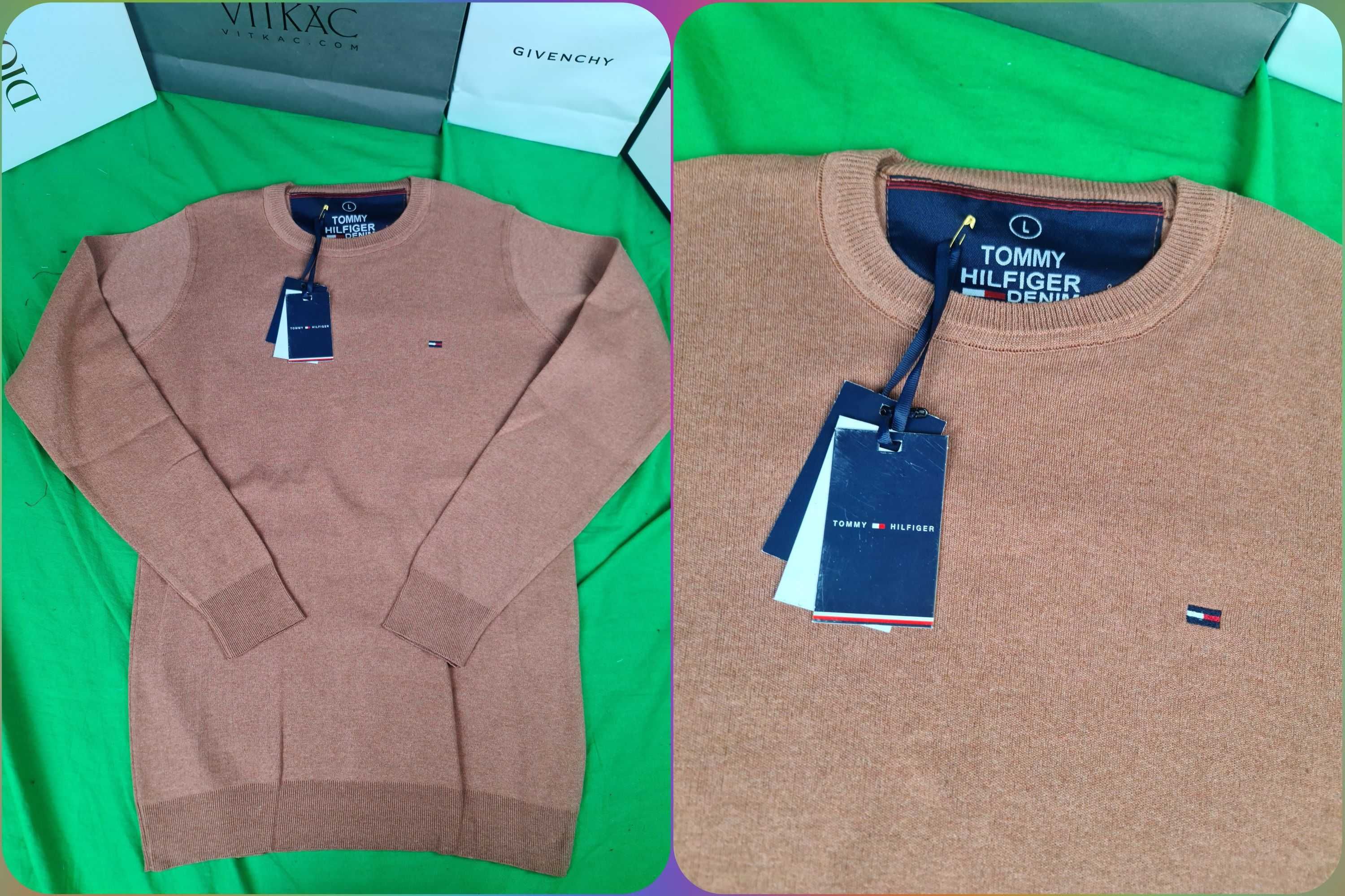 Swetry męskie nowe Tommy Hilfiger sweter Lacoste hit