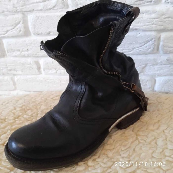 A.S.98 Airstep італійські чорні шкіряні черевики 36 розміру
